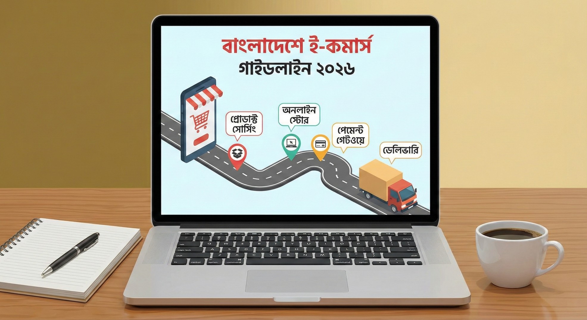 বাংলাদেশে অনলাইন ব্যবসা বা ই-কমার্স শুরু করার পূর্ণাঙ্গ গাইডলাইন (২০২৬)